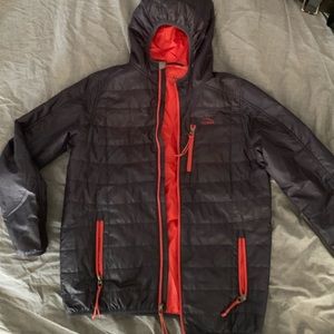 Ll bean yL 14-16 blue lightweight packable jacket